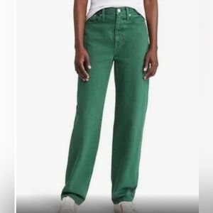 Madewell Baggy Straight Jean - GREEN - Size 31